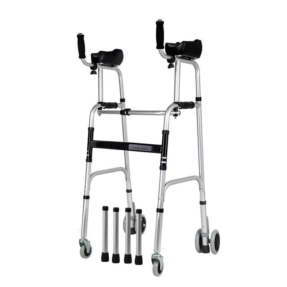 Chodzik dla seniorów Rollator Standardowe ramki do chodzenia Chodzik na kółkach z 4 kołami Składany rollator dla seniorów Osoby w podeszłym wieku - pomoce do chodzenia Lekki interesting