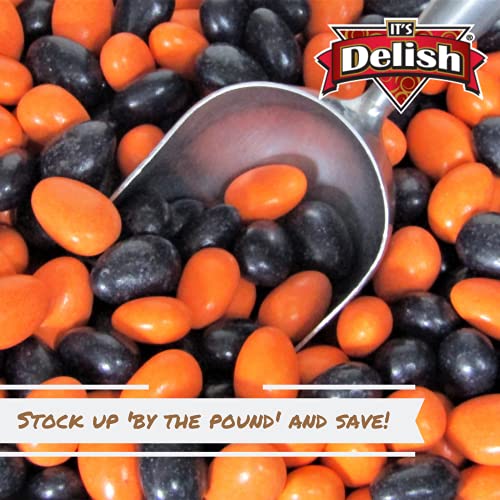 Halloween Black & Orange Jordan Almonds By Its Delish, 10 Lbs Bulk | Sugared Almond Nut With Sweet Hard Candy Coating - Perfect For Wedding, Bridal And Baby Showers, Party - Usa Made, Vegan & Kosher #TOP5