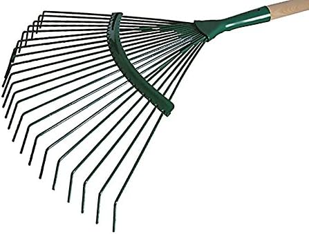 2 Laubbesen Für Kinder - 14 Zinken, 67cm Holzstiel, Abnehmbar, Gesamtlänge 86cm