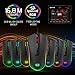 immagine 5Redragon M711 Cobra Gaming Mouse con 16,8 milioni di colori RGB retroilluminato, 10.000 DPI regolabile, impugnatura confortevole, 7 pulsanti programmabili