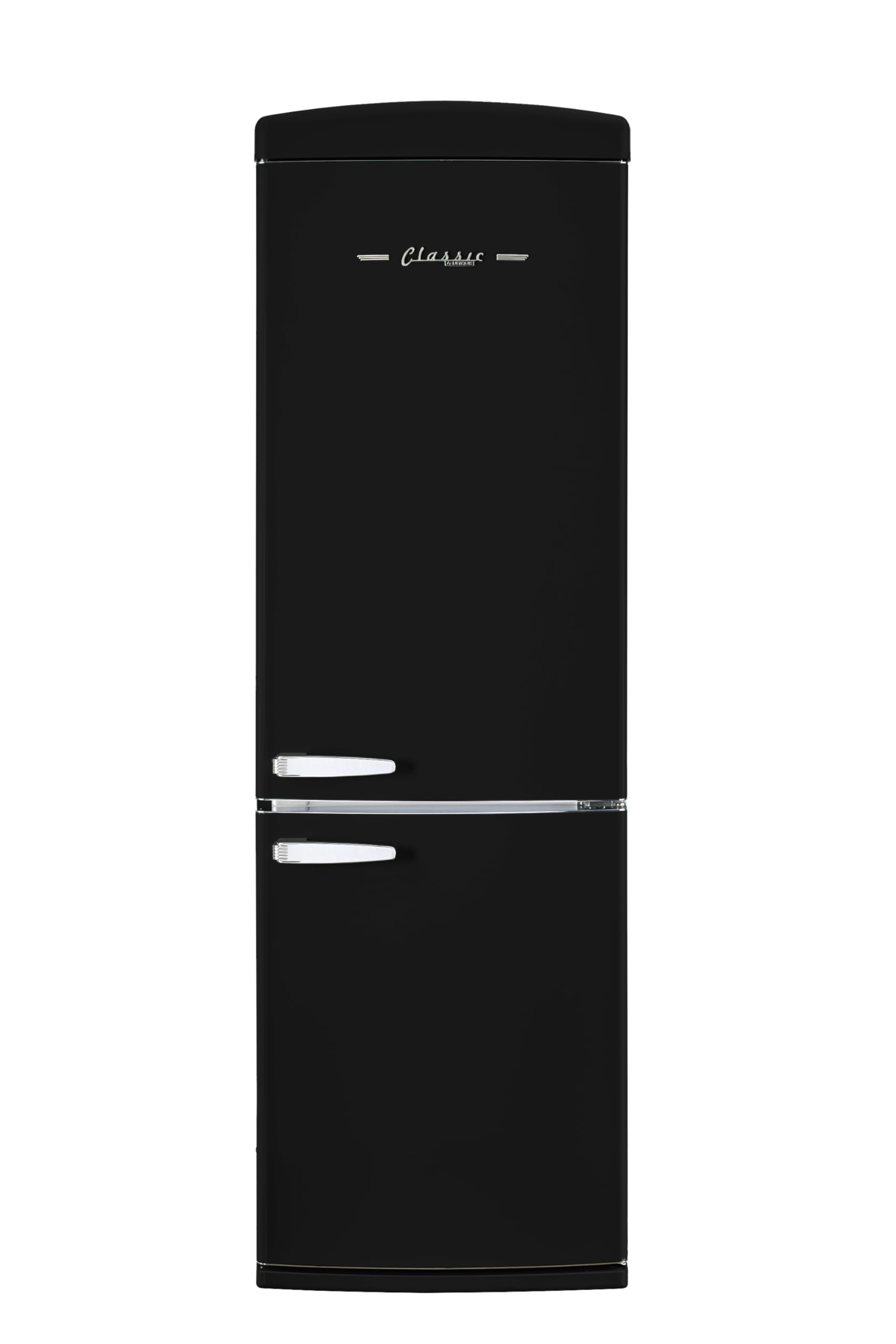 Unique Appliances Classic Retro 12 cu.ft. Bottom Freezer Refrigerator in Matte Black | Fridge.com