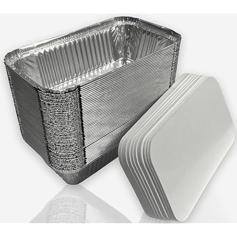 MARENT Large Aluminium Foil Food Containers with Lids Cover