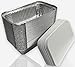 Price comparison product image MARENT Brand 50 x Large Aluminium FOIL Food CONTAINERS + LIDS No6a - Made in England - 195 x 100