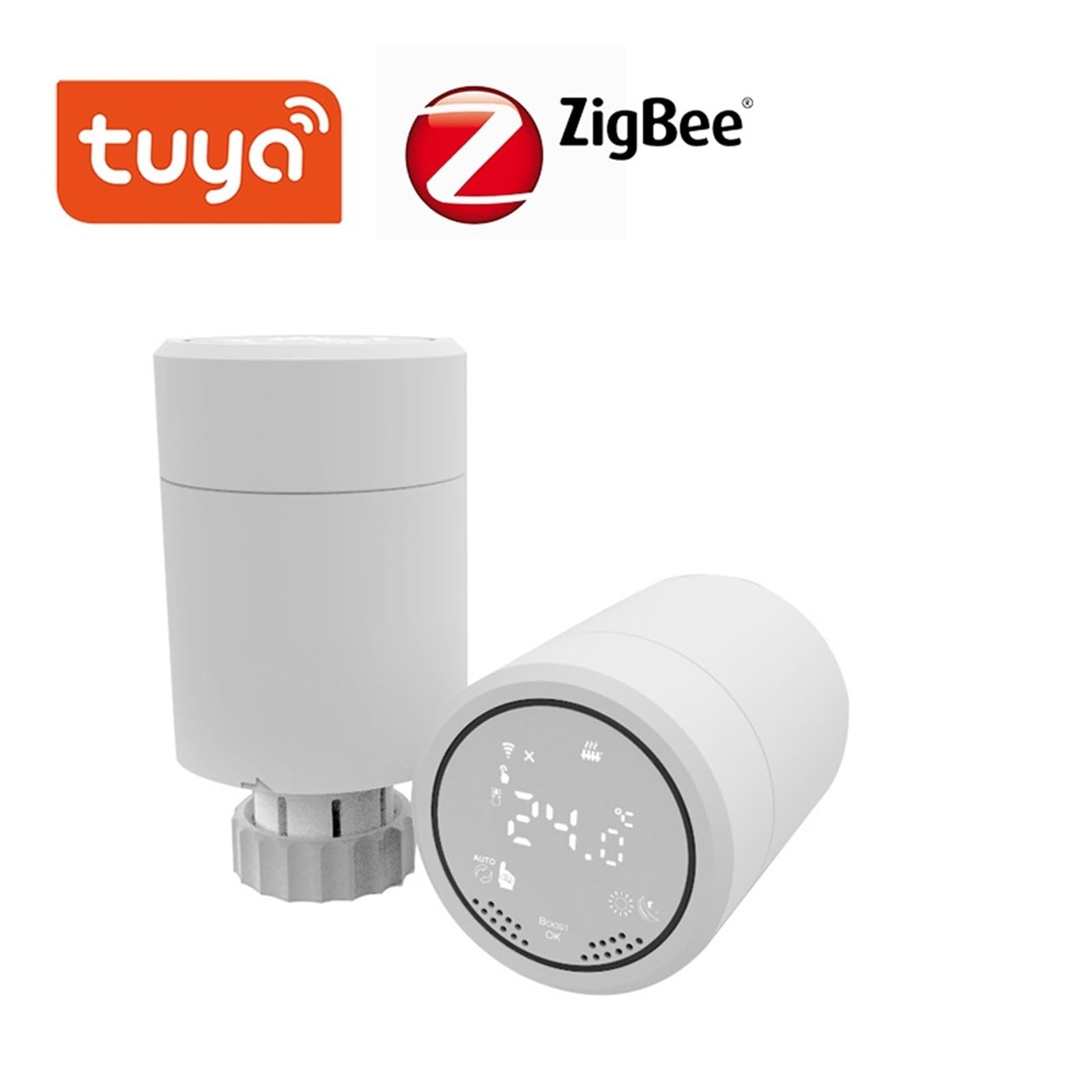 Attuatore For Radiatore Tuya Smart ZigBee Valvola Termostatica Programmabile Regolatore Di Temperatura Controllo Vocale Tramite Risparmia Sui Costi Di Riscaldamento Energetico(Zigbee 1PCS)