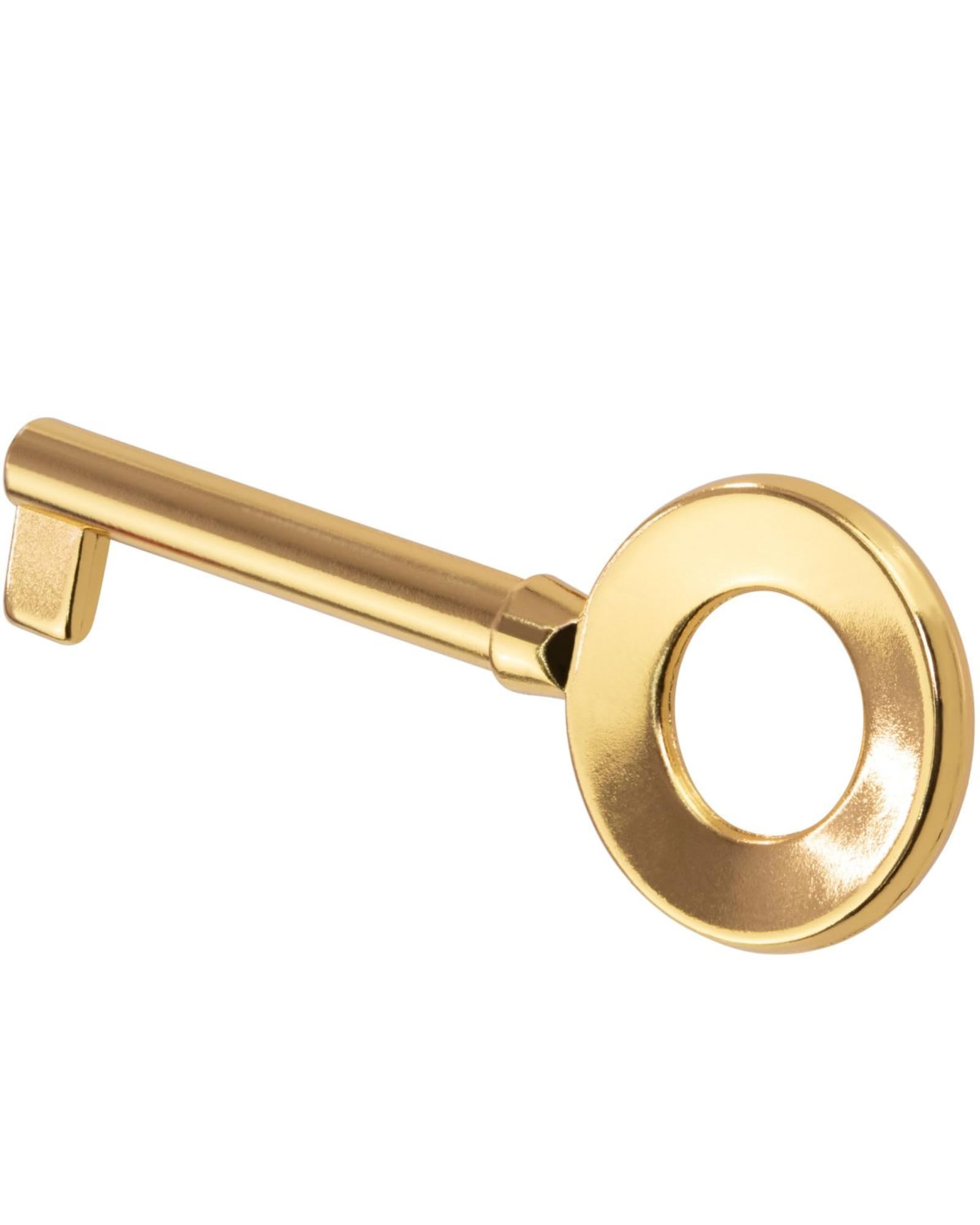 Gedotec Furniture Key Brass-Plated Metal| 1 piece | Haydn | Decorative Replacement Key Vintage | 40 mm | Euro Lock Compatible |for Furniture Lock