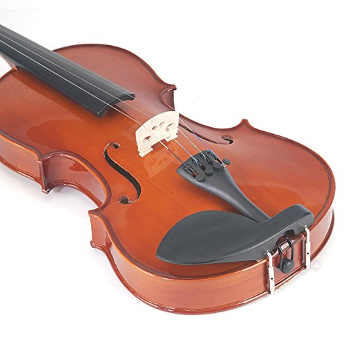 image for Mendini by Cecilio 16-Inch Solid Wood Viola Set for Beginners - Hand C