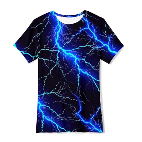Image of uideazone Tshirts for Boys Kids Short Sleeve T-Shirt 3D Graphic Tee Shirts Tops Clothes 4-16 Years