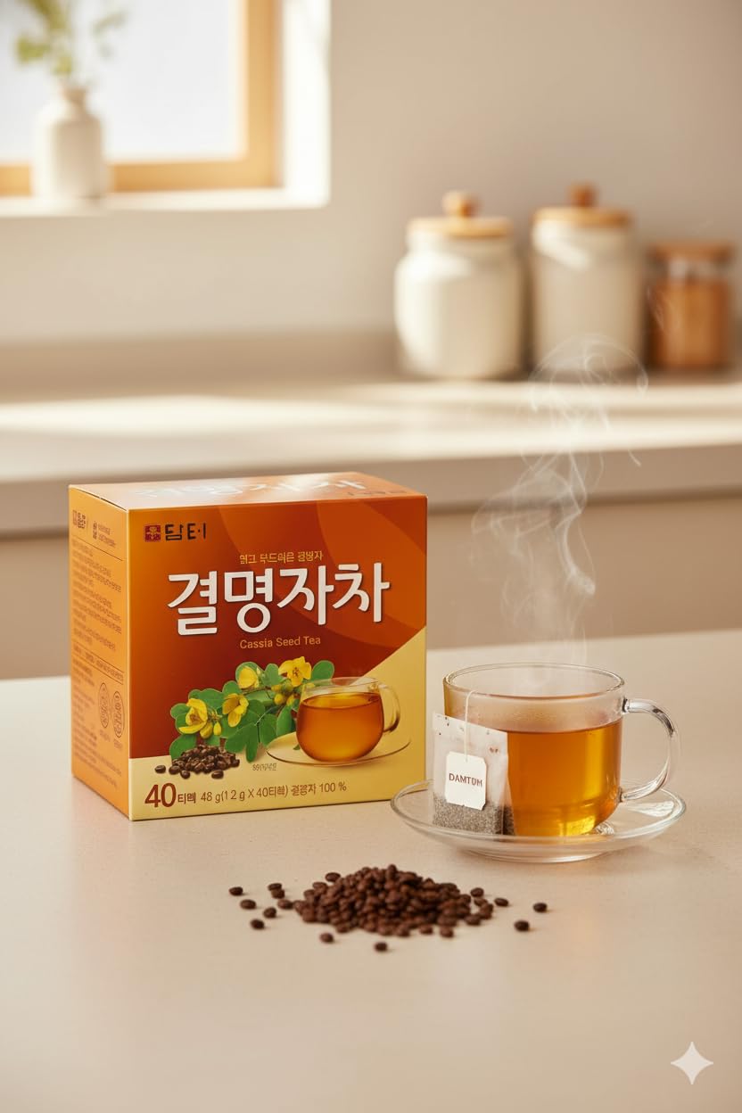 Damtuh Cassia Seed Tea – Traditional Korean Herbal Tea, Smooth & Caffeine-Free, 40 Tea Bags (1.2g each) - Image 5