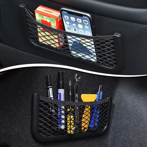 Netztasche Auto Aufbewahrungsnetz Ablagenetz Gepäcknetz für Auto Boot Universal (2 Stück)