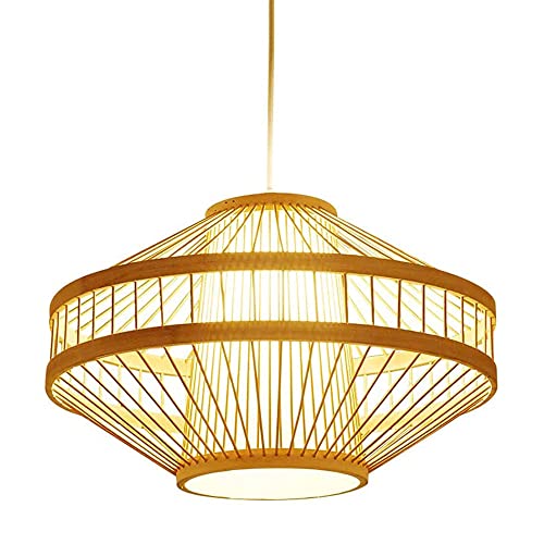 Suspension bambou E27 lanterne style chinois crée une ambiance zen dans votre cuisine