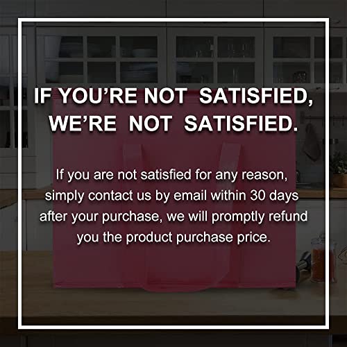 Bodaon 2-Pack Insulated Reusable Grocery Shopping Bag, X-Large Frozen Food Cold, Cooler Bags With Zippered Top, Pink #TOP5