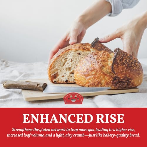 Bakers Club Artisan Dough Conditioner – Bread Improver & Baking Enhancer for Better Texture, Volume & Shelf Life – Sourdough, Pizza Crust, Bagels, Muffins, Cakes, Cookies & Pies Enhances Any Flour 10oz