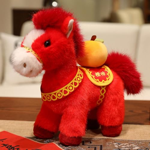 Cheval en peluche du Nouvel An chinois en coton pour décoration de maison - 3