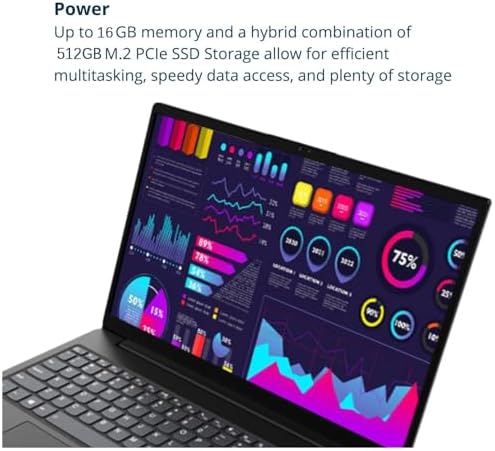 Lenovo V15 Laptop, 15.6" FHD Display, AMD Ryzen 5 5500U Hexa-core Processor (Beat Intel i7-1065G7), 16GB RAM, 512GB SSD, HDMI, RJ45, Numeric Keypad, Wi-Fi, Windows 11 Pro, Black - 4