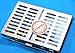 Premium German Dental Sterilization Cassette Autoclave Tray Rack Box 10 Instruments Blue