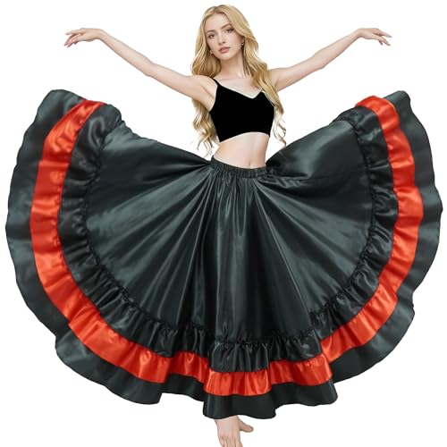 Jupe de danse du ventre pour femme sur scène de flamenco et gala de danse du taureau