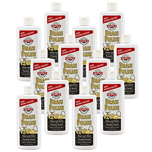 HOPE'S Brass Polish and Cleaner, Prevents Tarnish, Safe for Brass, Copper, Chrome, and Sterling...