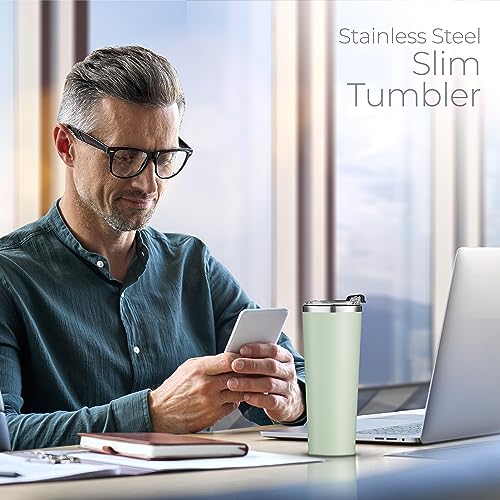 Image of SIPX Triple-Insulated Tumblers - 22oz. Premium Modern Tumbler With Lid, insulated Cup Keeps Hot For 6 Hours, Stainless Steel Tumbler Made Of Sustainable Material, Coffee Travel Mug For Home & Office