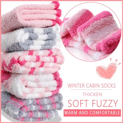 Image of Anlisim Fuzzy Socks for Women, Soft Comfy Cozy Fluffy Thick Winter Warm Fleece Slipper Socks