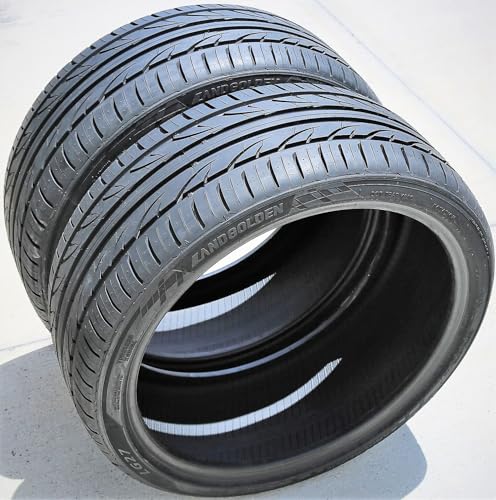 Set of 2 (TWO) Landgolden LG27 All-Season Passenger Car High Performance Radial Tires-245/35R20 245/35ZR20 245/35/20 245/35-20 95W Load Range XL 4-Ply BSW Black Side Wall UTQG 500AA