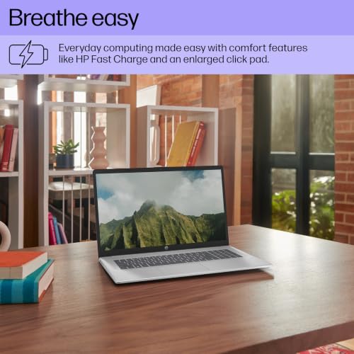 Image of HP 17 Touchscreen Laptop, Intel Core i7-1355U (10 Cores Up to 5.00 GHz) | 16 GB RAM 2 TB SSD, 17.3 inch HD+ Anti Glare IPS Display Laptop Computer, Wi-Fi 6, Numeric Keypad, Windows 11 Pro - Silver