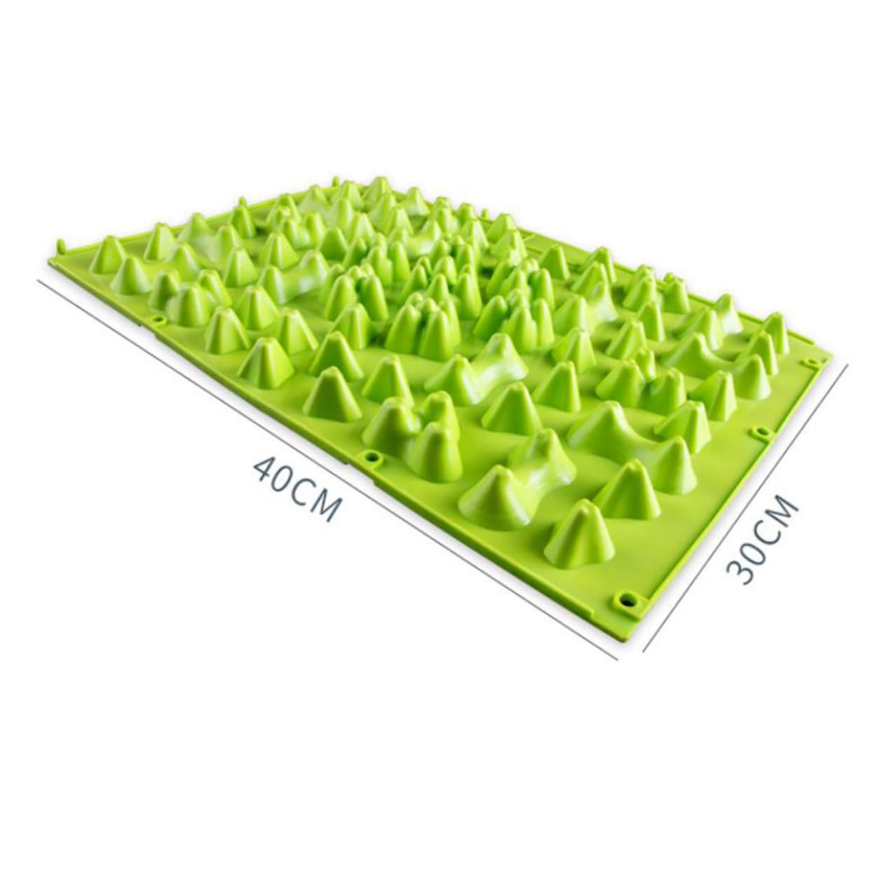 BESTYASH 4piezas Alfombrilla De Masaje Para Pies Acupresión Para Relajar Los Pies Estimula Circulación Sanguínea Para y Color Verde Material Tpe De Alta Elasticidad