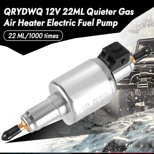 12V 22ML Ölpumpe Kraftstoffpumpe für 2KW 5KW 8KW, Dosierpumpe Standheizung, Heizungspumpe Dosierpumpe mit Ölpumpendeckel, Webasto Eberspacher Diesel Standheizung Heizung Lufterhitzer