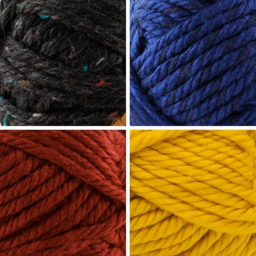 Image of Lion Brand Yarn, Hometown Super Bulky Yarn, Arcade Pack, 4 Skeins