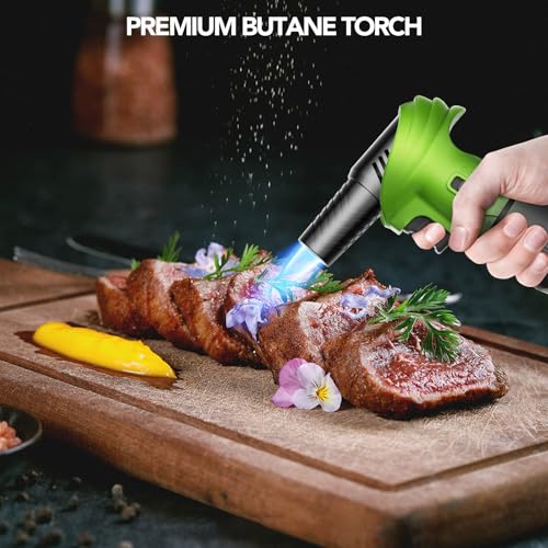 Image of Butane Torch Lighter 0-90Rotating Safety Lock for Soldering