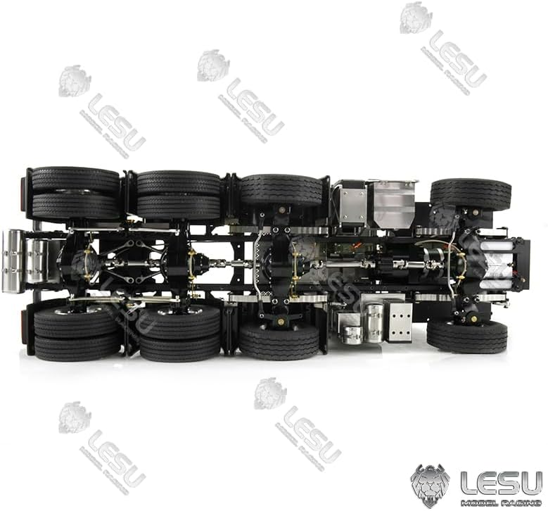 8 * 8 Metal Chassis for 1/14 RC Tractor Truck 1 Motor 3 Servos Trailer Compatible​
