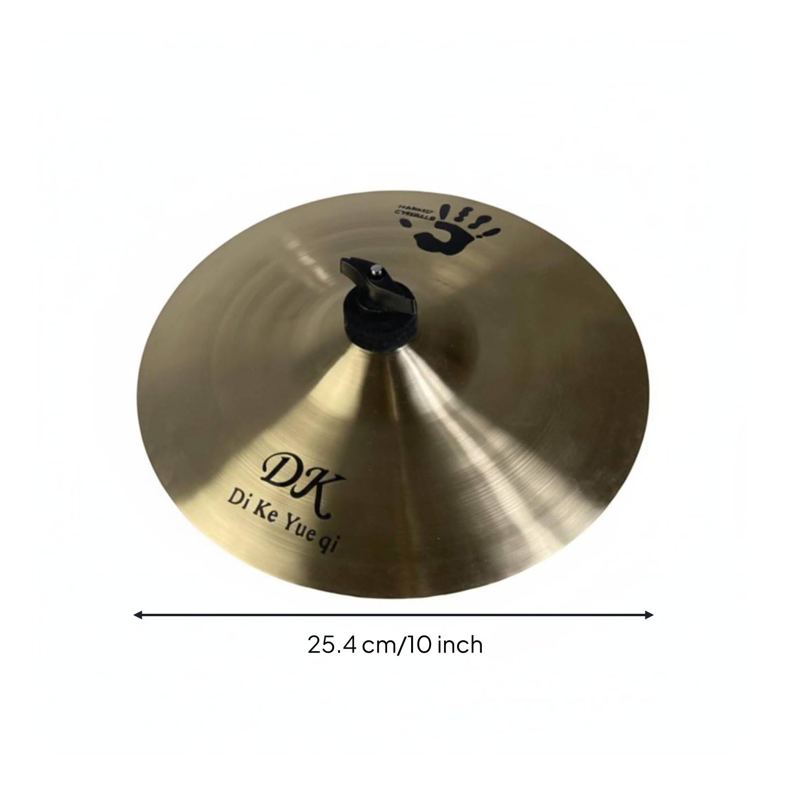 Piatto per Batteria Mano Dita Percussioni Chiaro E Definito Che Emerge Nel Mix in Lega B20 Adatto per Prove Registrazione Piccoli Set Percussioni, Cimbalo A Mano DK Da 10 Pollici
