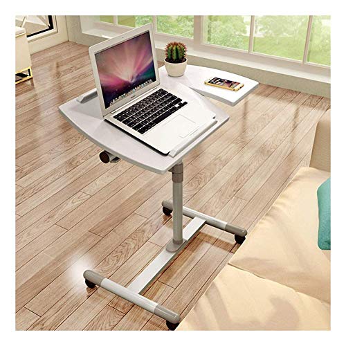 WEWE Portable Coffee Table 58.5-85cm Height Adjustable Movable Table o
