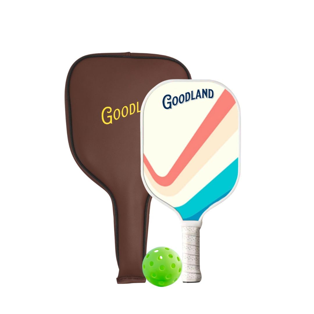 Goodland Fiberglass Pickleball Paddle with Portable Racquet Bag 230 Grams Fiberglass Surface Pickleball Paddle with Polypropylene Honeycomb Core Cushion Comfort Grip (Chelsea) (B0D7W1MNNH) Amazon Price History, Amazon Price Tracker