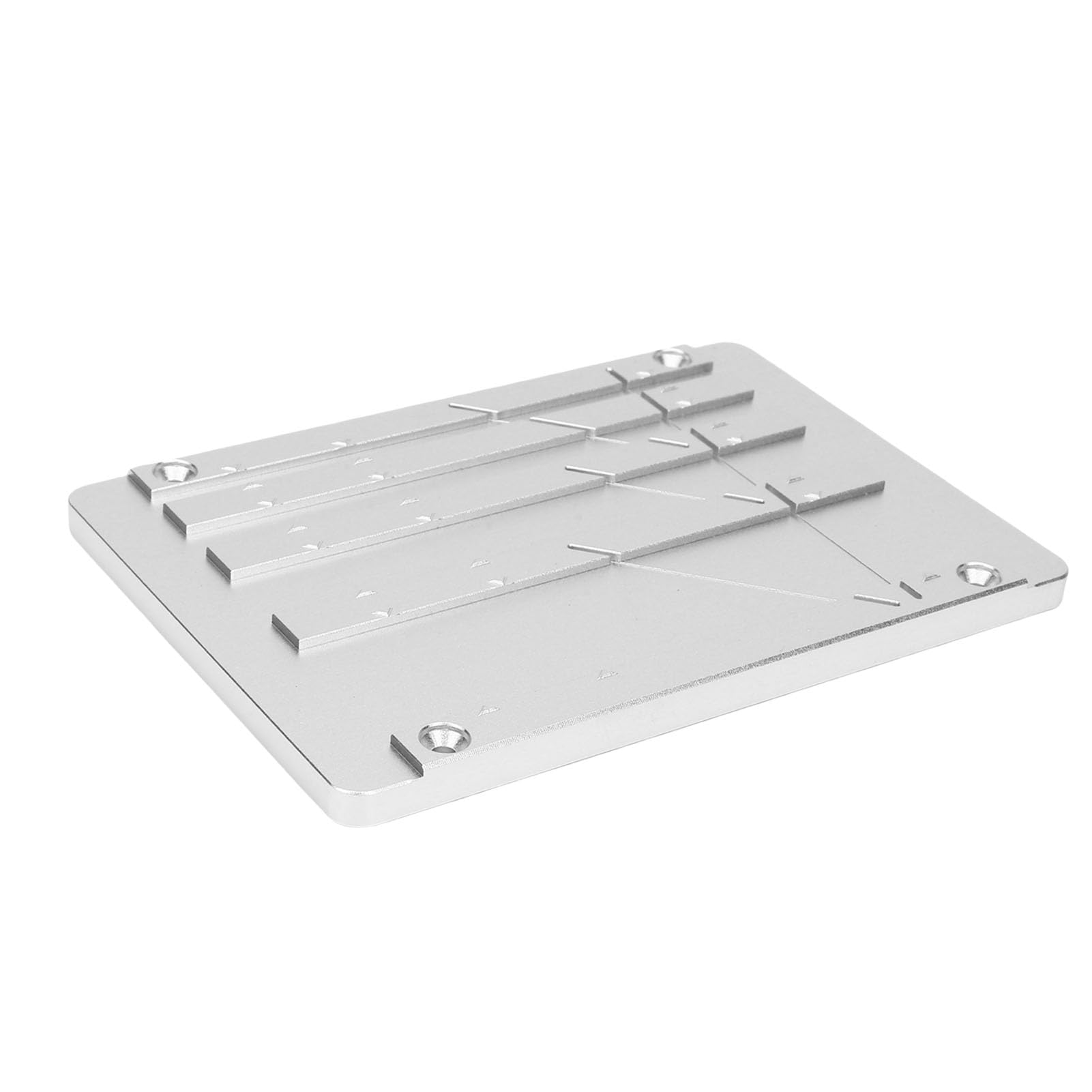 Kit de Bloque de Empalme de Cinta de Carrete Herramienta Profesional de Reparación de Cinta Magnética para Ajustables Revoxsonido para Uso en Estudio Aleación de Aluminio Plata (GREEN)