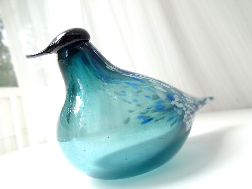 鳥 バード 置物 オブジェ ガラス muurla フィンランド 北欧 Muurlaムールラ 新緑のガラス鳥オブジェ - ヴィンテージ北欧雑貨