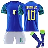 Package includes: Footboll jersey for children and adults. Set includes: 1 x jersey, 1 x shorts, 1 x socks Note: We strongly recommend that you measure your body size first, then refer to our size chart before ordering, if you like a looser fit, you can buy 1-2 sizes up.
