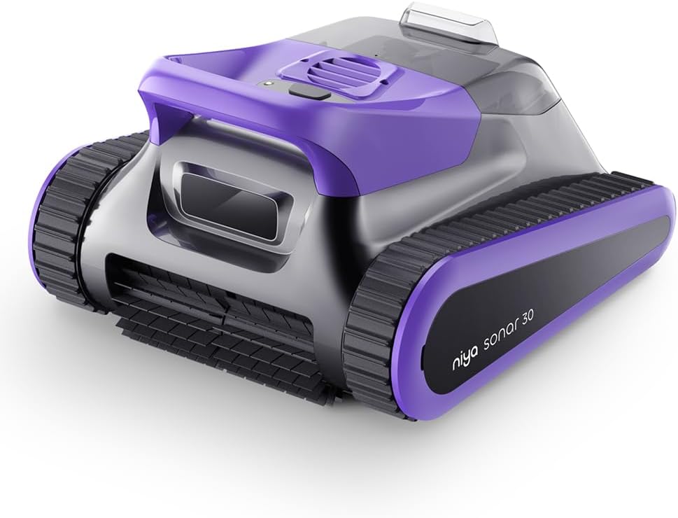 Product image of Niya Sonar 30 Cordless Robotic Pool Cleaner from The Creators of Dolphin, up to 33 FT in Pool Length, Wall Climbing, Sonar - Powered Navigation