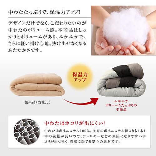 Amazon｜スウェード調パッチワークこたつ布団 tsudoi ツドイ 掛布団