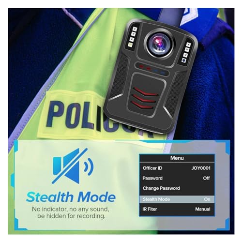 Image of Body Camera, YSW-A9 External Storage Digital Mini Bodycam Outdoor Security System Police Equipment Wearable Video Body Worn Camera