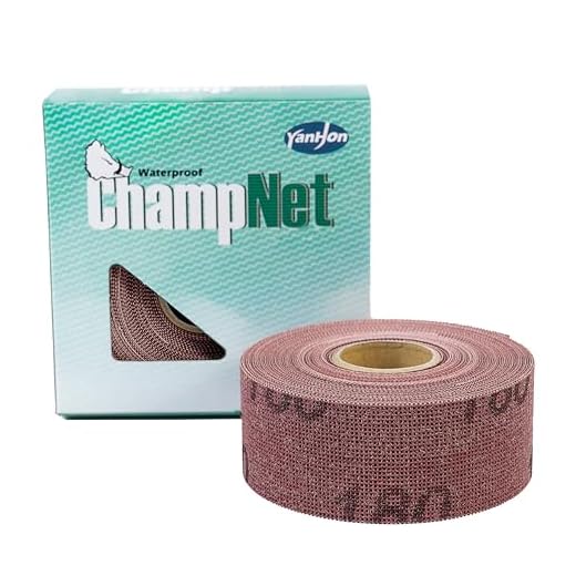 ChampNet Emery Cloth Roll Grit 180 Plumbers Sanding Cloth, 1.5" X 10 Yards | Open Mesh Double Side Aluminum Oxide Sandpaper Rolls | Ideal for Clean Copper Pipe, Remove Metal Burrs, Wood Lathe Projects