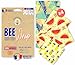 Beewrap original ANOTHERWAY®, Made in FRANCE ● Lot complet de 4 ● Emballage Alimentaire RÉUTILISABLE et ECOLOGIQUE en cire d’abeille ● 100% NATUREL et zéro déchet ● Facile d’utilisation et Lavable