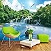 Produktbild Rureng Wald Fällt 3D Stereo Wandbild Landschaft Wand Angepasst Große Wandbild Tapete Wandbild -120X100Cm