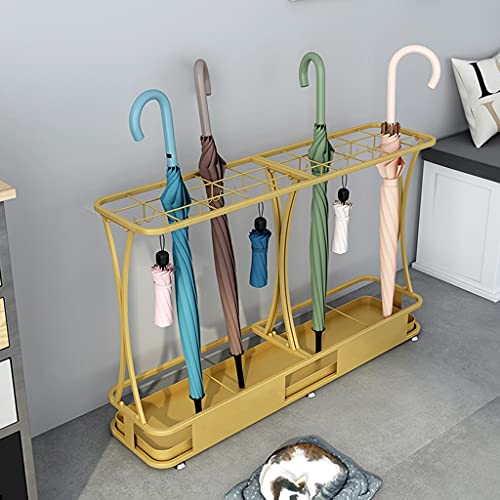 Support de rangement pour parapluies chic en métal noir - 5