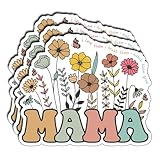 Mama Floral Sticker Retro Aesthetic Waterproof Vinyl Decal for Laptop Water Bottle...