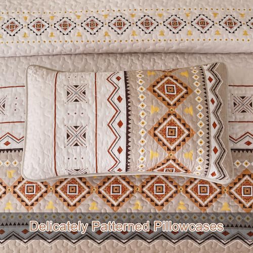 Juego de edredón estampado geométrico 3 piezas YS01AC080865K3U-A para cama 5