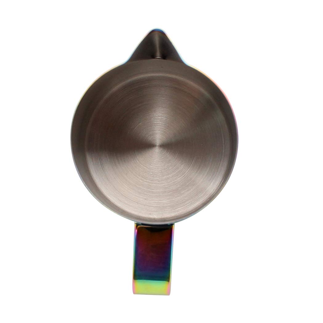 Lanciatore Per Latte In Acciaio Inossidabile Placcato In Titanio - Scrematrice Tazza Di Art Caffè Cappuccino Multicolore 350ml