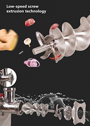 CGOLDENWALL 175 kg/h 2-in-1 Fleisch-Maschine Wurstmaschine Fleischbearbeitungsgerät Fleischschneider Schneidemaschine… – Bild 3