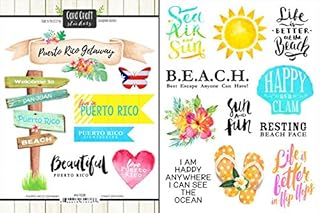 Puerto Rico Getaway Scrapbook Stickers (61038)