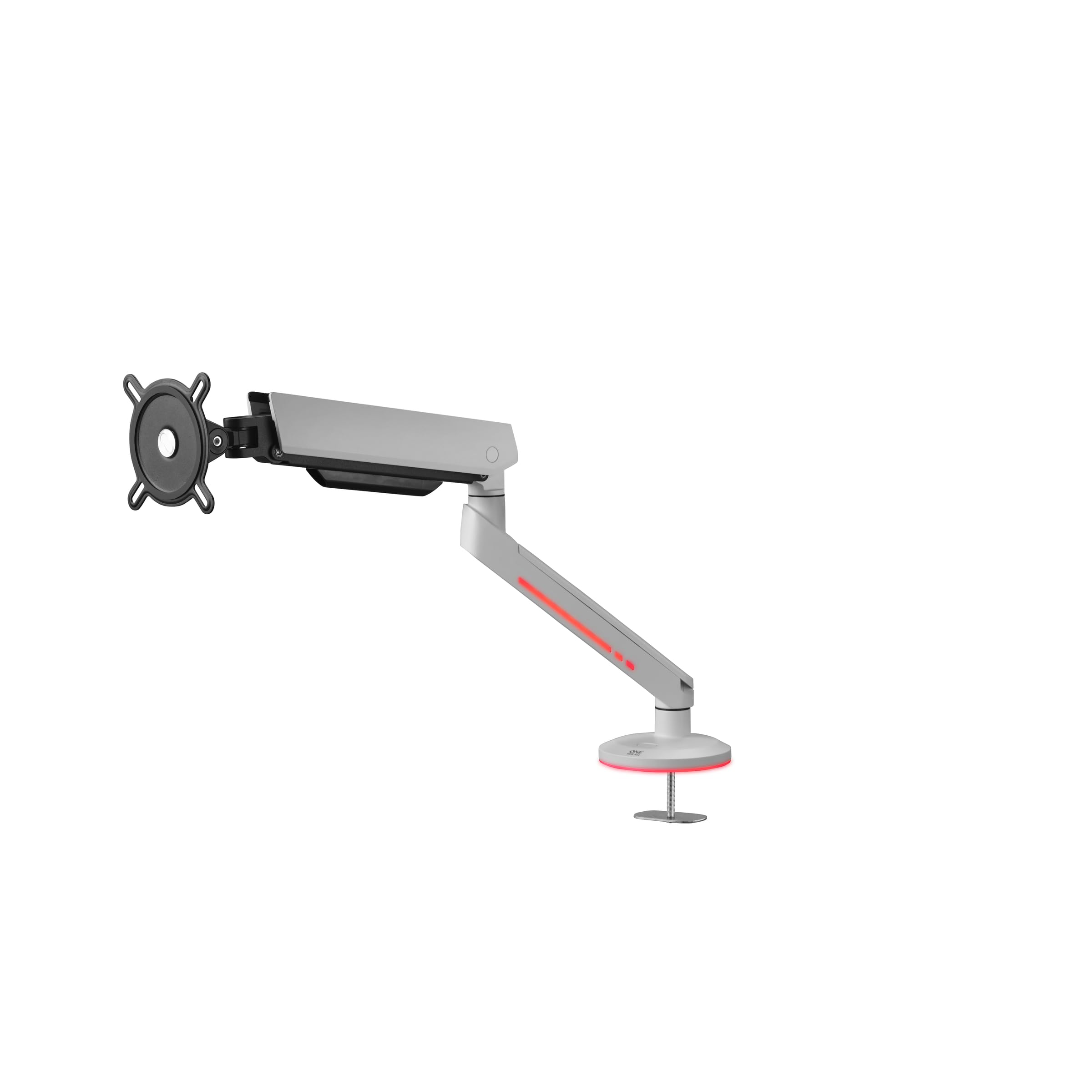 Brazo de Monitor para Gaming One For All para Pantallas de 21" a 45" -VESA 75/100mm -Ajuste de Altura -Inclinación(80°), Giro(180°) y rotación(360°) -Peso máx: 8kg -Blanco (DM8120)