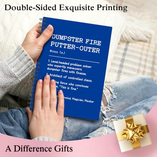 Dumpster Fire Putter carnet de notes bleu pour le bureau des cadres - 6